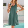 image:imageANRABESS Summer Dress for WomenV Neck Sleeveless SundressLoose FitSoft Travel Vacation OutfitsCute Beach Cover Up ClothesGreen
