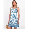 image:imageANRABESS Summer Dress for WomenV Neck Sleeveless SundressLoose FitSoft Travel Vacation OutfitsCute Beach Cover Up ClothesWhite Blue Floral