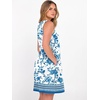 image:imageANRABESS Summer Dress for WomenV Neck Sleeveless SundressLoose FitSoft Travel Vacation OutfitsCute Beach Cover Up ClothesWhite Blue Floral
