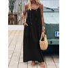 image:imageANRABESS Summer Dresses for Women 2026 Backless Cami Maxi Sundresses Spaghetti Strap Long Lounge Beach Vacation House DressBlack