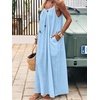 image:imageANRABESS Summer Dresses for Women 2026 Backless Cami Maxi Sundresses Spaghetti Strap Long Lounge Beach Vacation House DressBright Blue