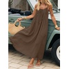 image:imageANRABESS Summer Dresses for Women 2026 Backless Cami Maxi Sundresses Spaghetti Strap Long Lounge Beach Vacation House DressBrown