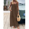 image:imageANRABESS Summer Dresses for Women 2026 Backless Cami Maxi Sundresses Spaghetti Strap Long Lounge Beach Vacation House DressBrown