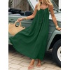 image:imageANRABESS Summer Dresses for Women 2026 Backless Cami Maxi Sundresses Spaghetti Strap Long Lounge Beach Vacation House DressForest Green