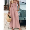 image:imageANRABESS Summer Dresses for Women 2026 Backless Cami Maxi Sundresses Spaghetti Strap Long Lounge Beach Vacation House DressPink