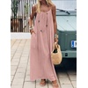 image:imageANRABESS Summer Dresses for Women 2026 Backless Cami Maxi Sundresses Spaghetti Strap Long Lounge Beach Vacation House DressPink