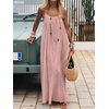 image:imageANRABESS Summer Dresses for Women 2026 Backless Cami Maxi Sundresses Spaghetti Strap Long Lounge Beach Vacation House DressPink