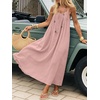 image:imageANRABESS Summer Dresses for Women 2026 Backless Cami Maxi Sundresses Spaghetti Strap Long Lounge Beach Vacation House DressPink
