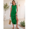 image:imageANRABESS Summer Dresses for Women 2026Sleeveless Loose Fit Casual Maxi SundressWrinkleFree Soft Beach Vacation ClothesGreen