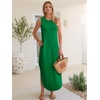 image:imageANRABESS Summer Dresses for Women 2026Sleeveless Loose Fit Casual Maxi SundressWrinkleFree Soft Beach Vacation ClothesGreen
