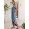 image:imageANRABESS Summer Dresses for Women 2026Sleeveless Loose Fit Casual Maxi SundressWrinkleFree Soft Beach Vacation ClothesGrey Blue