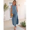 image:imageANRABESS Summer Dresses for Women 2026Sleeveless Loose Fit Casual Maxi SundressWrinkleFree Soft Beach Vacation ClothesGrey Blue