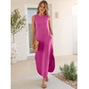 image:imageANRABESS Summer Dresses for Women 2026Sleeveless Loose Fit Casual Maxi SundressWrinkleFree Soft Beach Vacation ClothesHot Pink