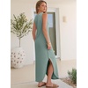 image:imageANRABESS Summer Dresses for Women 2026Sleeveless Loose Fit Casual Maxi SundressWrinkleFree Soft Beach Vacation ClothesLight Green