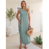 image:imageANRABESS Summer Dresses for Women 2026Sleeveless Loose Fit Casual Maxi SundressWrinkleFree Soft Beach Vacation ClothesLight Green