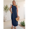 image:imageANRABESS Summer Dresses for Women 2026Sleeveless Loose Fit Casual Maxi SundressWrinkleFree Soft Beach Vacation ClothesNavy Blue