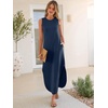 image:imageANRABESS Summer Dresses for Women 2026Sleeveless Loose Fit Casual Maxi SundressWrinkleFree Soft Beach Vacation ClothesNavy Blue