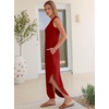 image:imageANRABESS Summer Dresses for Women 2026Sleeveless Loose Fit Casual Maxi SundressWrinkleFree Soft Beach Vacation ClothesRed