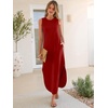 image:imageANRABESS Summer Dresses for Women 2026Sleeveless Loose Fit Casual Maxi SundressWrinkleFree Soft Beach Vacation ClothesRed