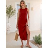 image:imageANRABESS Summer Dresses for Women 2026Sleeveless Loose Fit Casual Maxi SundressWrinkleFree Soft Beach Vacation ClothesRed