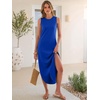 image:imageANRABESS Summer Dresses for Women 2026Sleeveless Loose Fit Casual Maxi SundressWrinkleFree Soft Beach Vacation ClothesRoral Blue