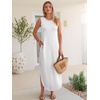image:imageANRABESS Summer Dresses for Women 2026Sleeveless Loose Fit Casual Maxi SundressWrinkleFree Soft Beach Vacation ClothesWhite