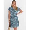 image:imageANRABESS Summer Dresses for Women Casual V Neck Short Sleeve Mini Tshirt Dress 2026 Loose Fit Beach Vacation Shift SundressBlue White Green Floral