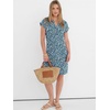 image:imageANRABESS Summer Dresses for Women Casual V Neck Short Sleeve Mini Tshirt Dress 2026 Loose Fit Beach Vacation Shift SundressBlue White Green Floral