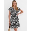 image:imageANRABESS Summer Dresses for Women Casual V Neck Short Sleeve Mini Tshirt Dress 2026 Loose Fit Beach Vacation Shift SundressFloral Black White