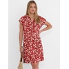 image:imageANRABESS Summer Dresses for Women Casual V Neck Short Sleeve Mini Tshirt Dress 2026 Loose Fit Beach Vacation Shift SundressFloral Red