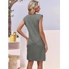 image:imageANRABESS Summer Dresses for Women Casual V Neck Sleeveless Split WrinkleFree Mini Tank Dress Beach Vacation Short SundressGrey