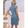 image:imageANRABESS Summer Dresses for Women Casual V Neck Sleeveless Split WrinkleFree Mini Tank Dress Beach Vacation Short SundressGrey Blue
