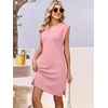 image:imageANRABESS Summer Dresses for Women Casual V Neck Sleeveless Split WrinkleFree Mini Tank Dress Beach Vacation Short SundressPink