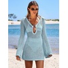 image:imageANRABESS Women Beach Crochet Cover Ups Summer Knit Swimwear Mesh Bathing Suit Hollow Out Dress 2026 Vacation SwimsuitSky