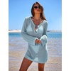 image:imageANRABESS Women Beach Crochet Cover Ups Summer Knit Swimwear Mesh Bathing Suit Hollow Out Dress 2026 Vacation SwimsuitSky
