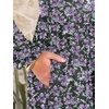 image:imageANRABESS Women Long Sleeve Midi Dress Crewneck Fall Fashion Casual Flowy ALine Long Dresses Vacation Outfit with PocketFloral Black Purple