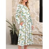 image:imageANRABESS Women Long Sleeve Midi Dress Crewneck Fall Fashion Casual Flowy ALine Long Dresses Vacation Outfit with PocketFloral Colorful