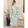 image:imageANRABESS Women Long Sleeve Midi Dress Crewneck Fall Fashion Casual Flowy ALine Long Dresses Vacation Outfit with PocketFloral Colorful