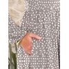 image:imageANRABESS Women Long Sleeve Midi Dress Crewneck Fall Fashion Casual Flowy ALine Long Dresses Vacation Outfit with PocketGrey Khaki White Dot