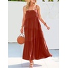 image:imageANRABESS Women Summer Casual Loose Sleeveless Sundress Spaghetti Strap Flowy Boho Linen Beach Vacation Maxi Long DressBrick Orange