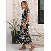 image:imageANRABESS Women Summer Casual Short Sleeve Maxi Dresses A Line Flowy T Shirt Dress 2026 Beach Vacation Sundress with PocketsBlack Yellow Floral