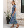 image:imageANRABESS Women Summer Casual Short Sleeve Maxi Dresses A Line Flowy T Shirt Dress 2026 Beach Vacation Sundress with PocketsBlue Yellow Floral