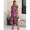 image:imageANRABESS Women Summer Casual Short Sleeve Maxi Dresses A Line Flowy T Shirt Dress 2026 Beach Vacation Sundress with PocketsNavy Red Floral