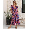 image:imageANRABESS Women Summer Casual Short Sleeve Maxi Dresses A Line Flowy T Shirt Dress 2026 Beach Vacation Sundress with PocketsNavy Red Floral