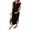 image:imageANRABESS Women Summer Maxi Dress Beach Vacation Sundress Sleeveless Casual Loose Shirt Dresses 2026 Travel OutfitsBlack