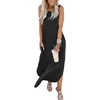 image:imageANRABESS Women Summer Maxi Dress Beach Vacation Sundress Sleeveless Casual Loose Shirt Dresses 2026 Travel OutfitsBlack