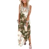 image:imageANRABESS Women Summer Maxi Dress Beach Vacation Sundress Sleeveless Casual Loose Shirt Dresses 2026 Travel OutfitsBrownbeige