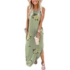 image:imageANRABESS Women Summer Maxi Dress Beach Vacation Sundress Sleeveless Casual Loose Shirt Dresses 2026 Travel OutfitsFloral Pea Green