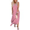 image:imageANRABESS Women Summer Maxi Dress Beach Vacation Sundress Sleeveless Casual Loose Shirt Dresses 2026 Travel OutfitsFloral Pink