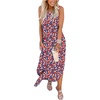 image:imageANRABESS Women Summer Maxi Dress Beach Vacation Sundress Sleeveless Casual Loose Shirt Dresses 2026 Travel OutfitsFloral Rainbow